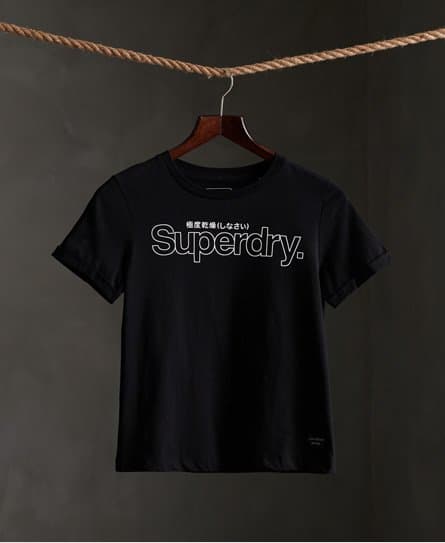 Superdry Superdry Swiss Logo Outline Boxy-T-skjorte