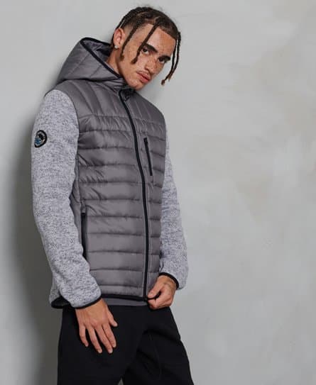 Superdry Superdry Storm-hybridjakke med hette og glidelås