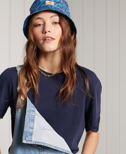 Superdry Superdry T-skjorte med broderte ermer