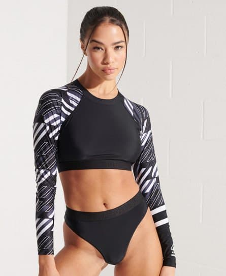 Superdry Superdry Langermet kort Rashie-topp