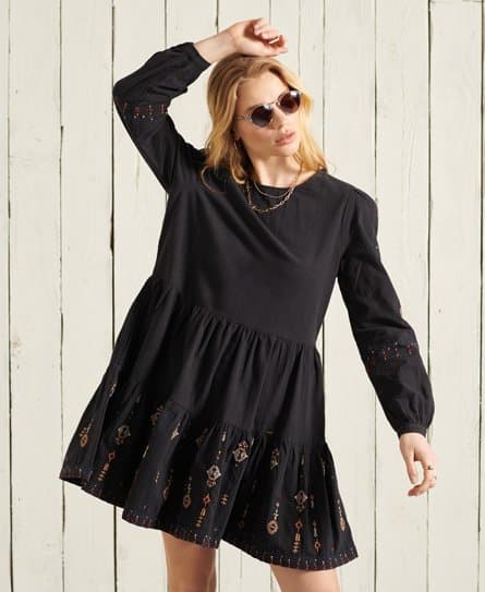 Superdry Superdry Brodert Anisa-kjole