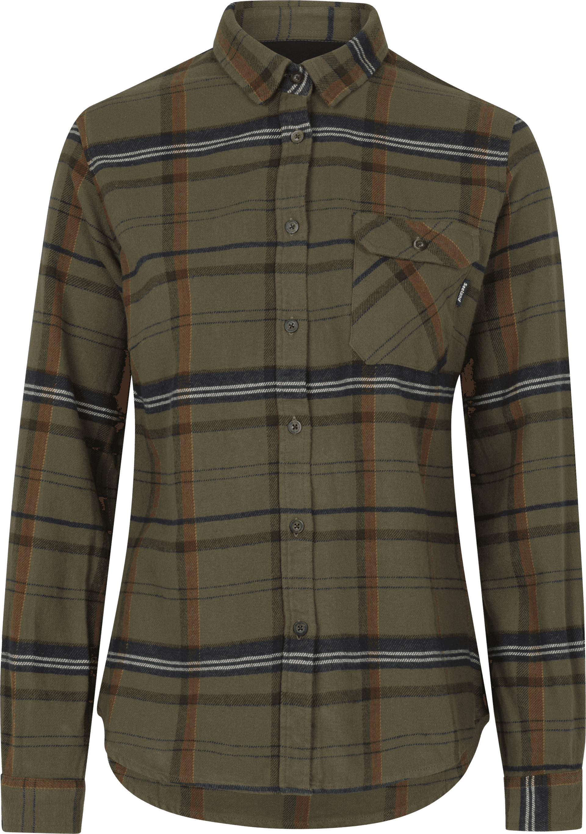 Seeland Seeland Skye Flannel Shirt Grape Leaf/Terracotta Check