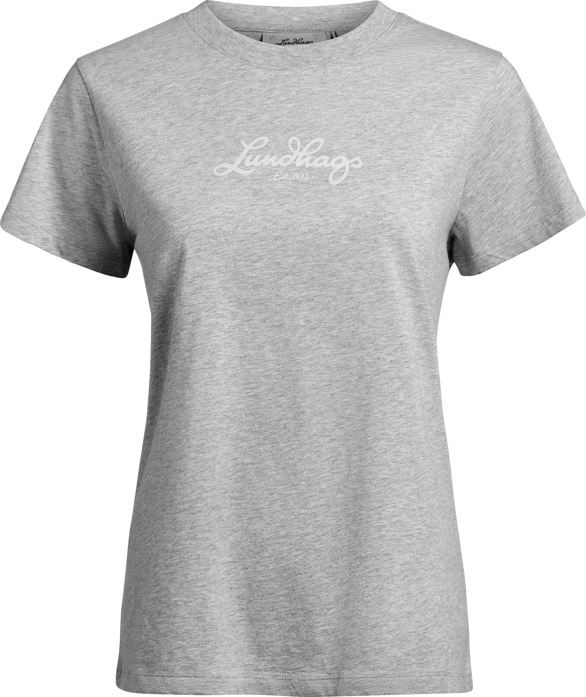 Lundhags Lundhags Women's Järpen Logo T-shirt Light Grey Melange