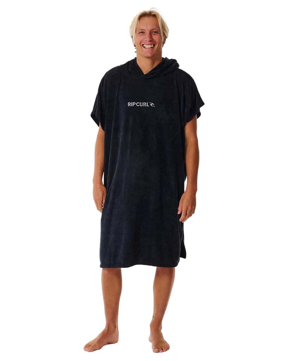 Rip Curl Rip Curl Brand Hooded Poncho Black/Grey