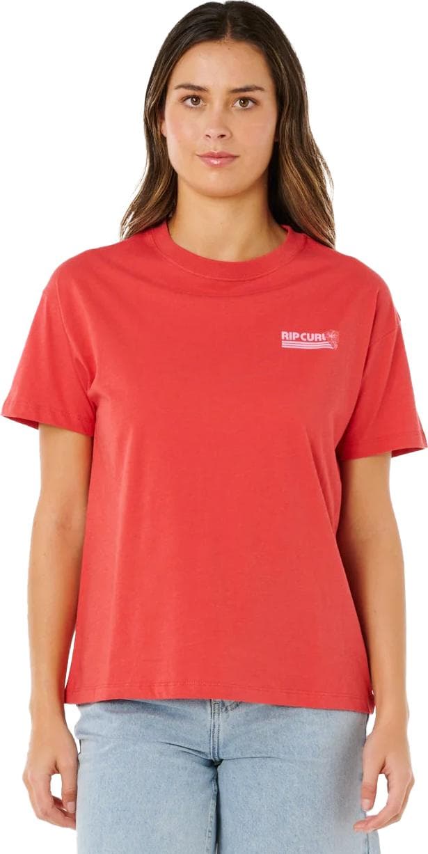 Rip Curl Rip Curl Women's Ocean Break Relaxed Tee Deep Red