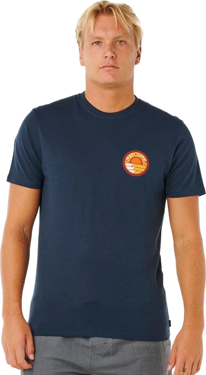 Rip Curl Rip Curl Men's Pacific Rinse Stacked Tee Dark Navy