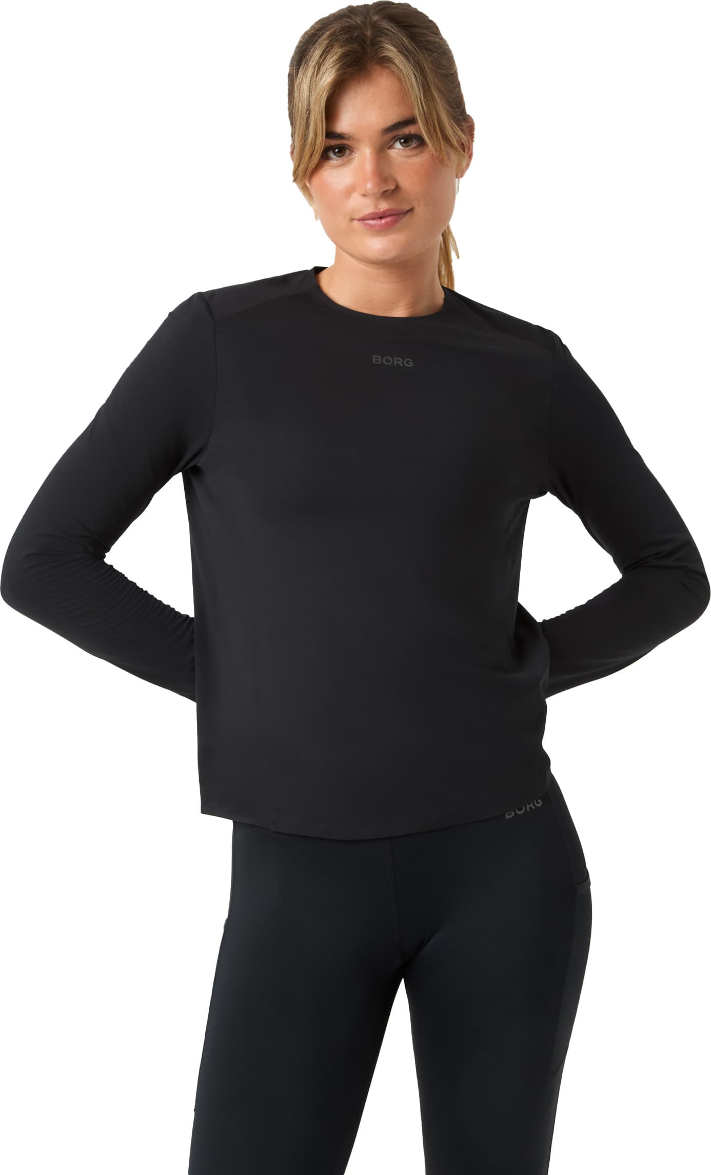 Björn Borg Björn Borg Women's Borg Running Feather Long Sleeve T-Shirt Black Beauty