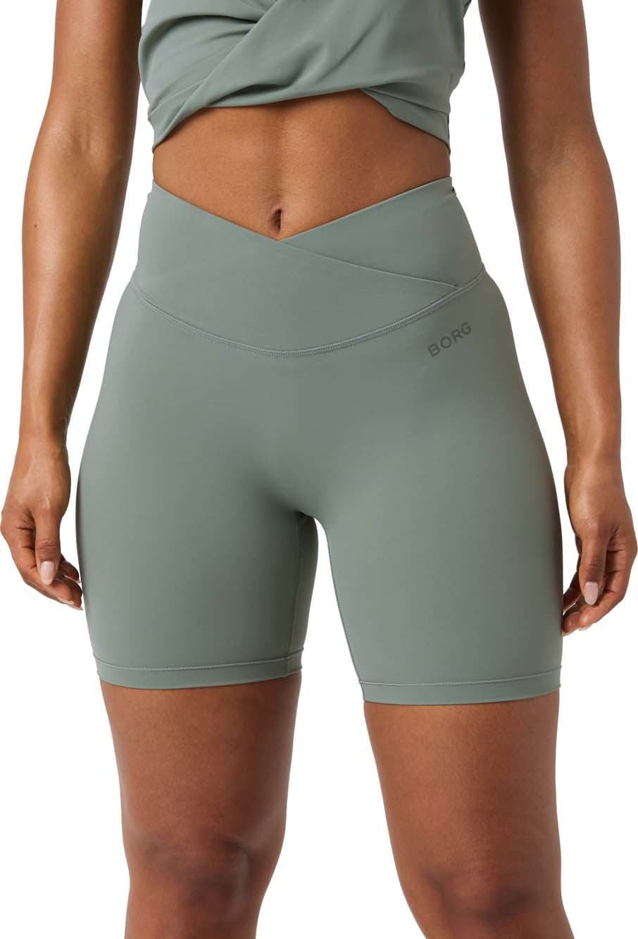 Björn Borg Björn Borg Women's Studio Cross Shorts Agave Green