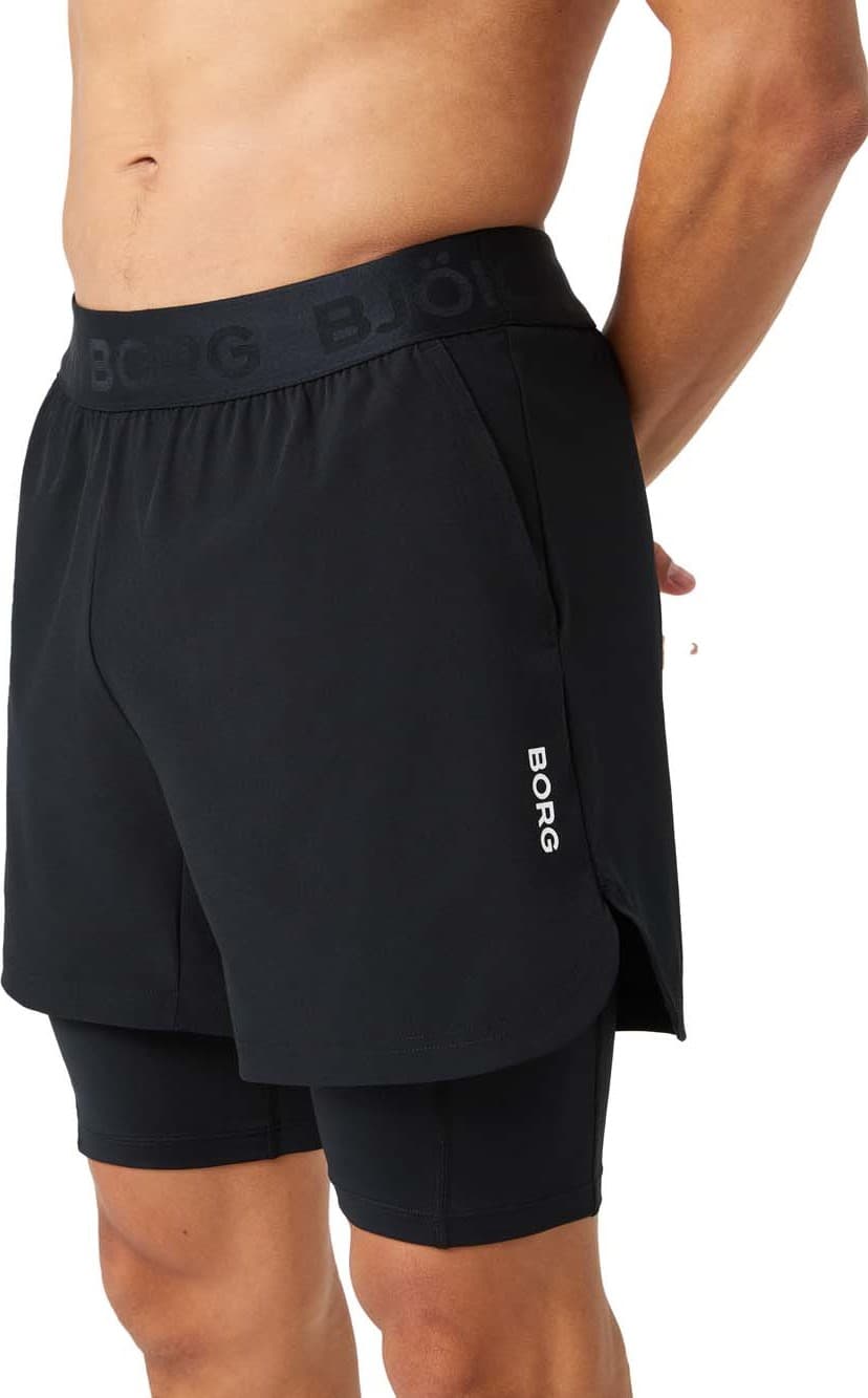 Björn Borg Björn Borg Men's Borg 2 In 1 Shorts Black Beauty