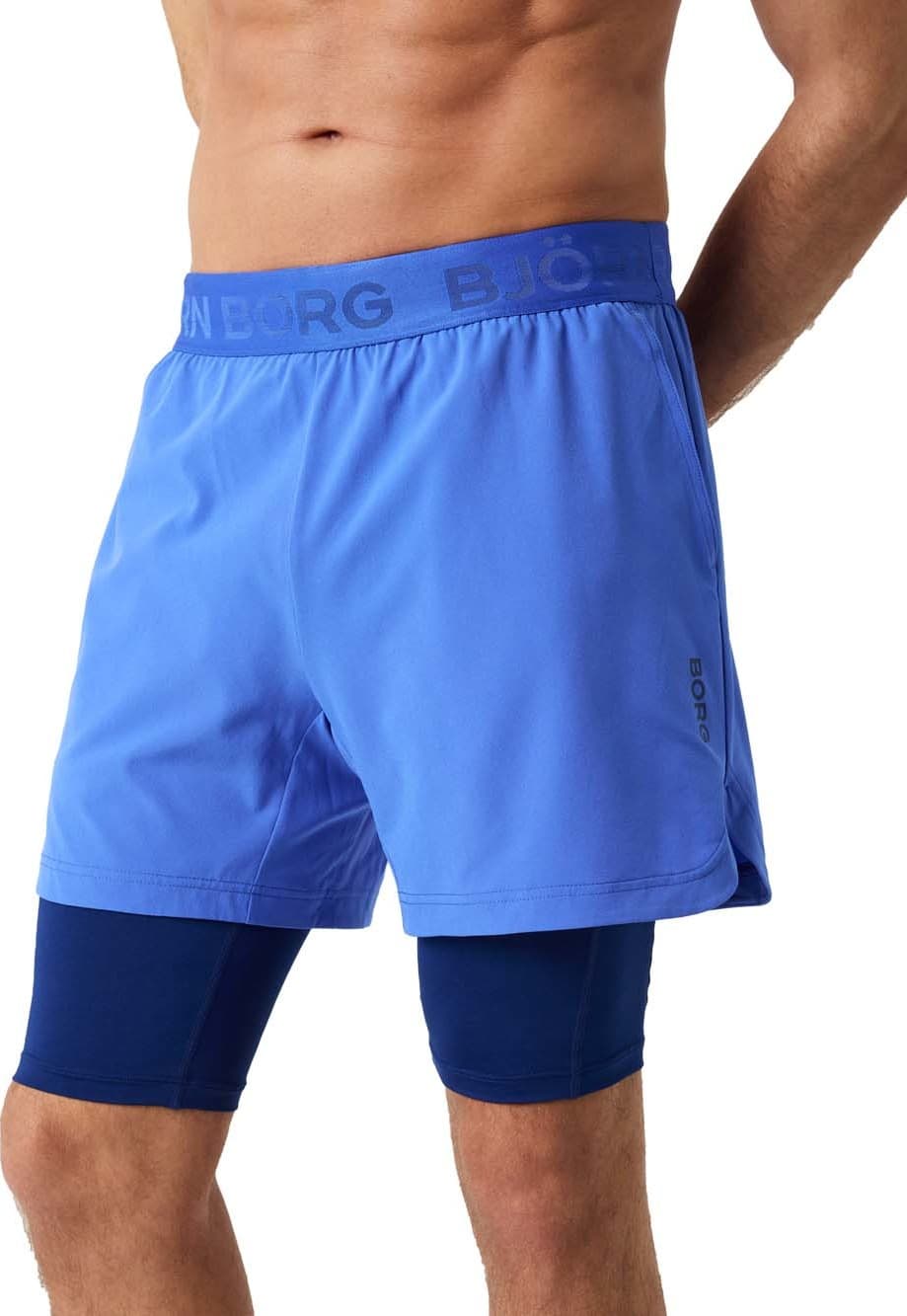 Björn Borg Björn Borg Men's Borg 2 In 1 Shorts Amparo Blue