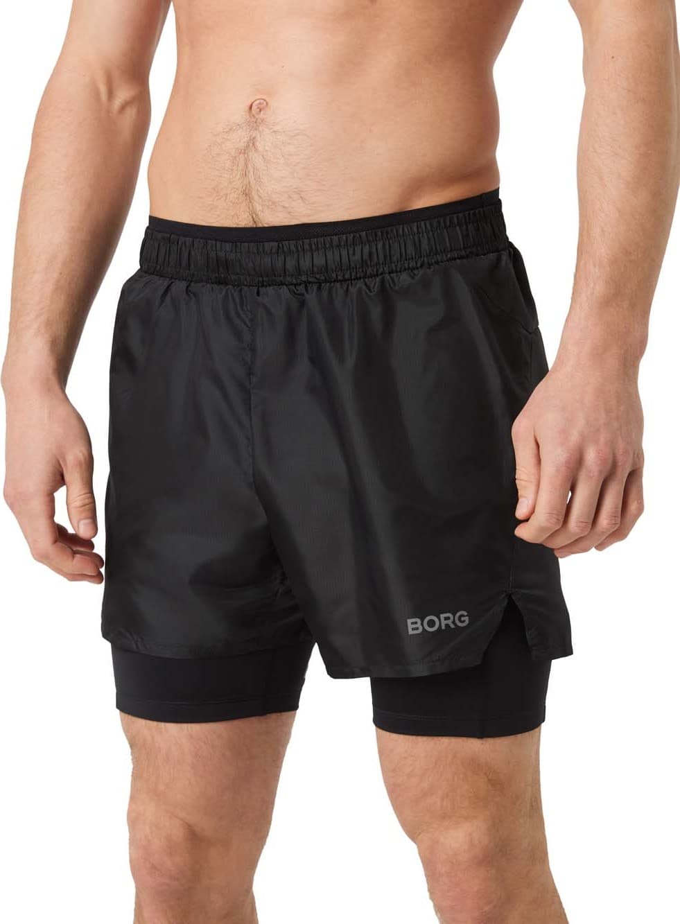 Björn Borg Björn Borg Men's Borg Running Shorts 2 In 1 Black Beauty