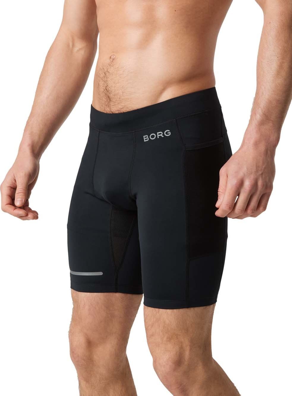 Björn Borg Björn Borg Men's Borg Running Short Tights Black Beauty