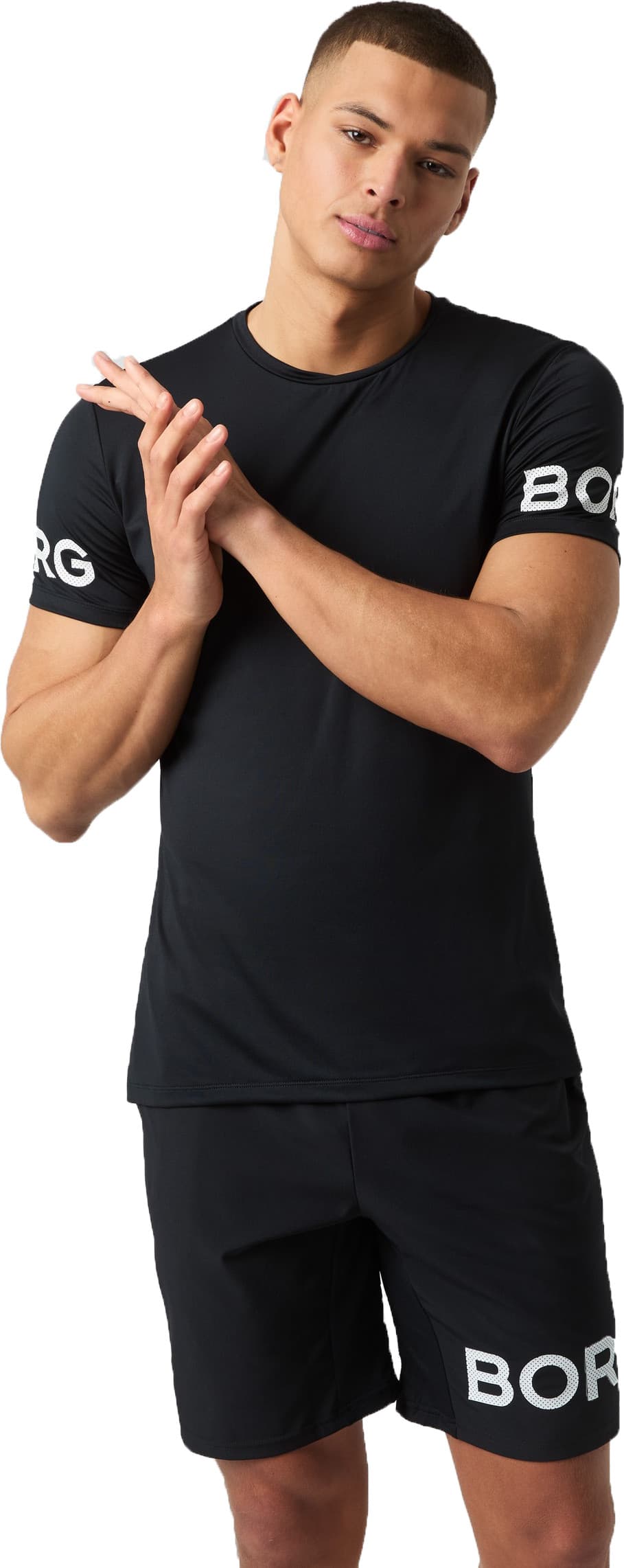 Björn Borg Björn Borg Men's Borg T-Shirt Black Beauty/Red