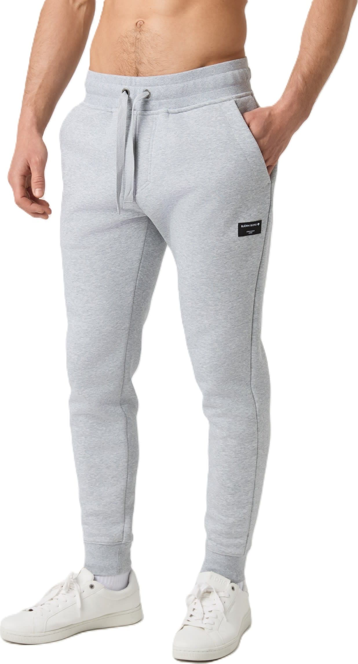 Björn Borg Björn Borg Men's Centre Tapered Sweatpants Light Grey Melange