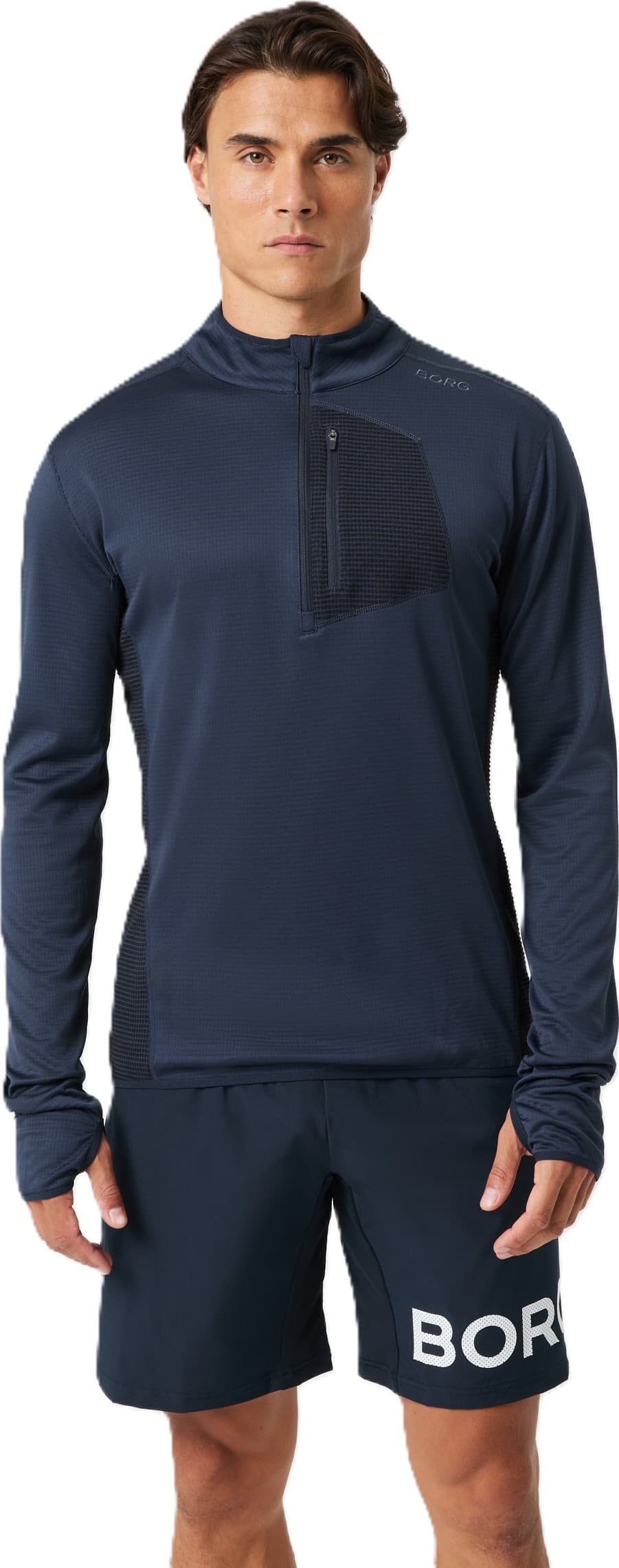 Björn Borg Björn Borg Men's Borg Fleece Midlayer  Night Sky