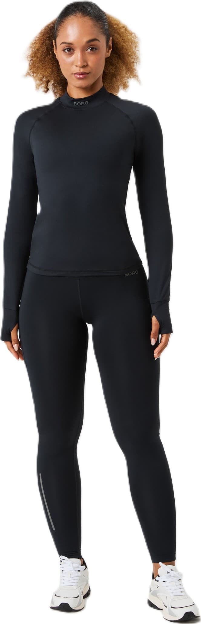 Björn Borg Björn Borg Women's Borg Performance Brushed Mockneck Black Beauty