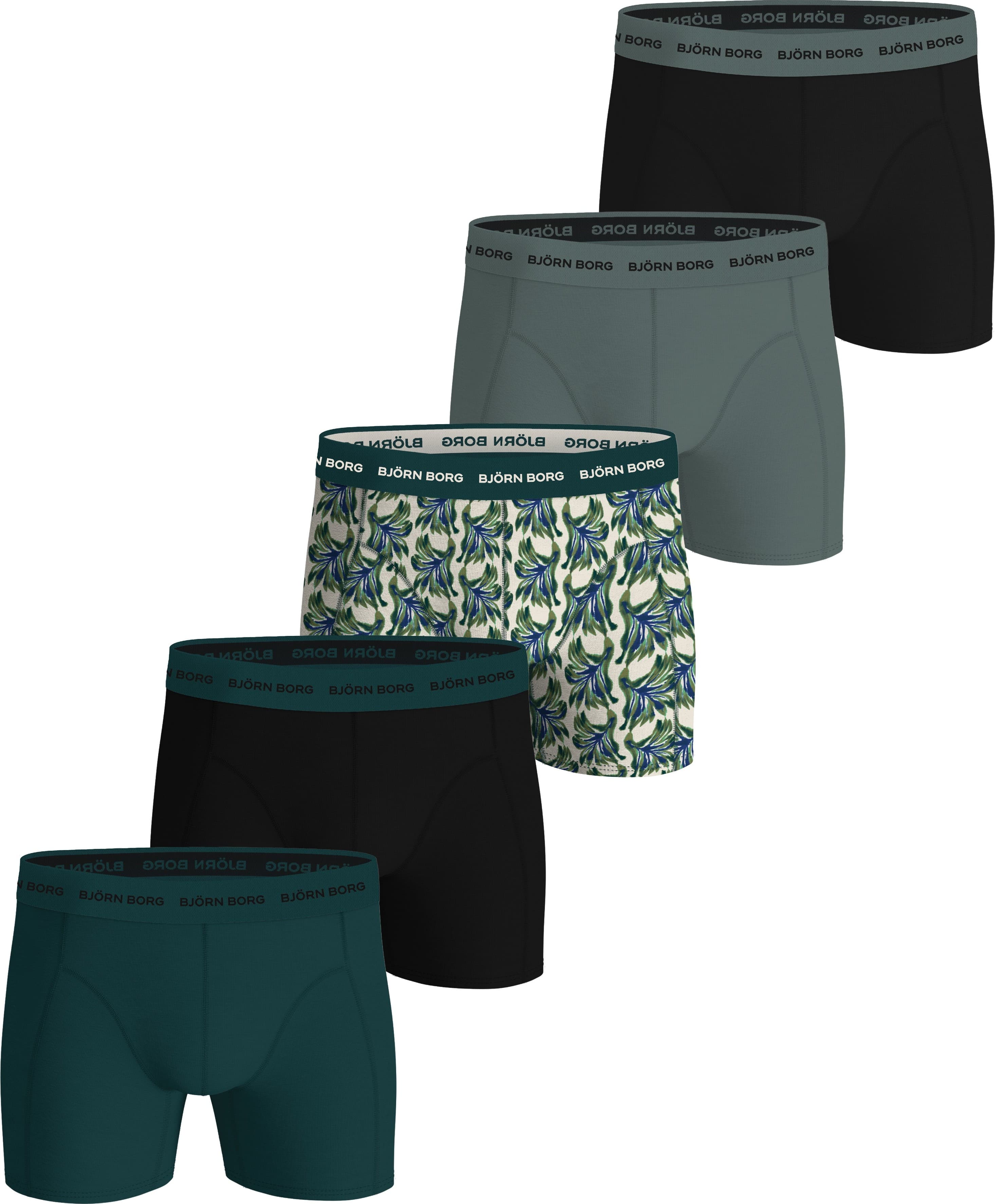 Björn Borg Björn Borg Men's Cotton Stretch Boxer 5-pack Multipack 3