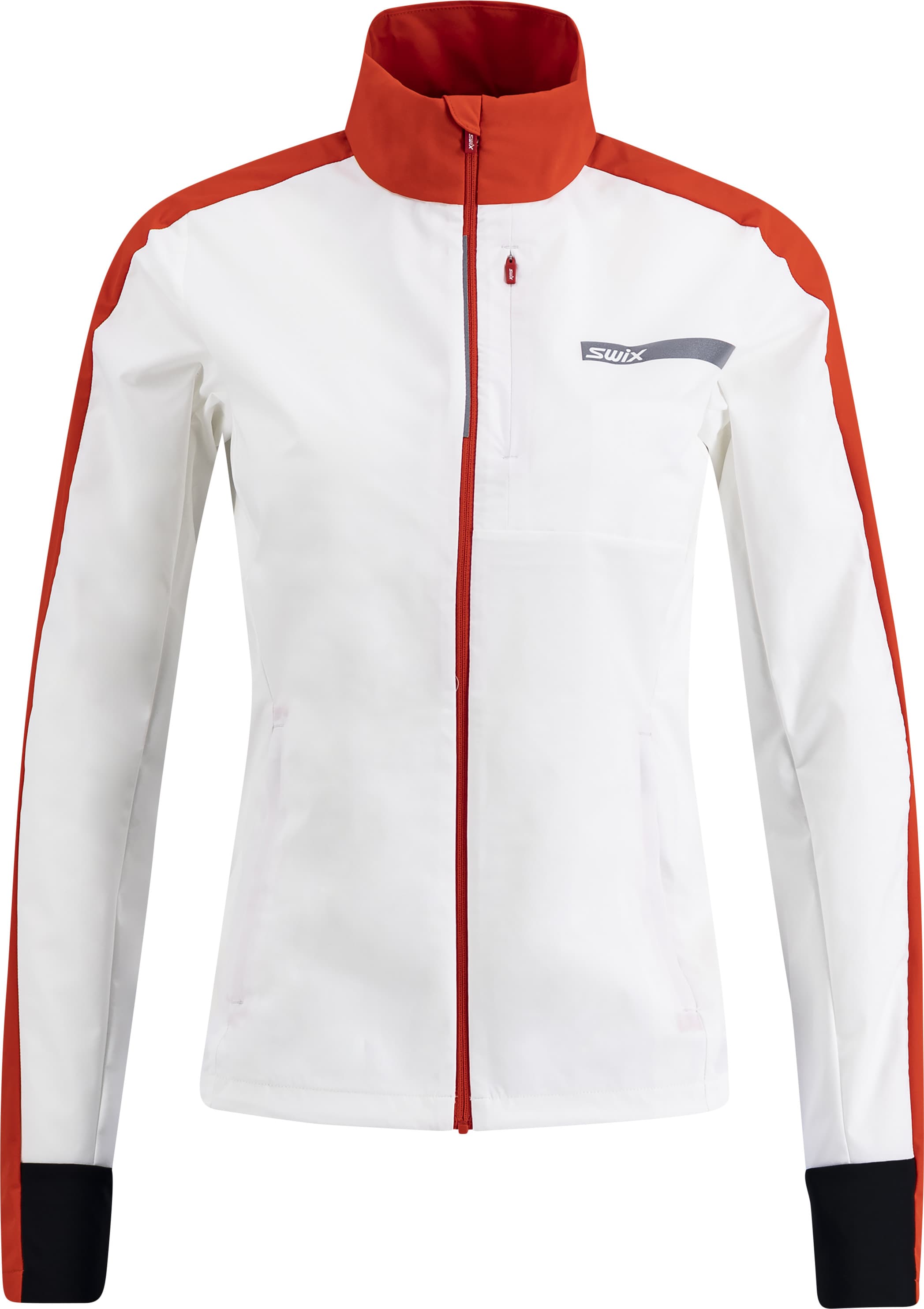 swix Swix Women's Roadline Wind Jacket Bright White/Fiery Red