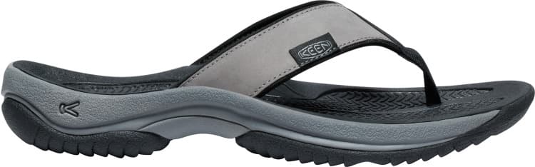 Keen Keen Men's Kona Leather Flip-Flop Steel Grey-Black