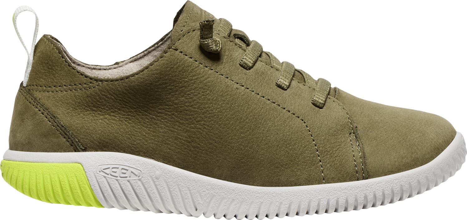 Keen Keen Keen Kid's KNX Leather Sneaker Olive Evening Primrose