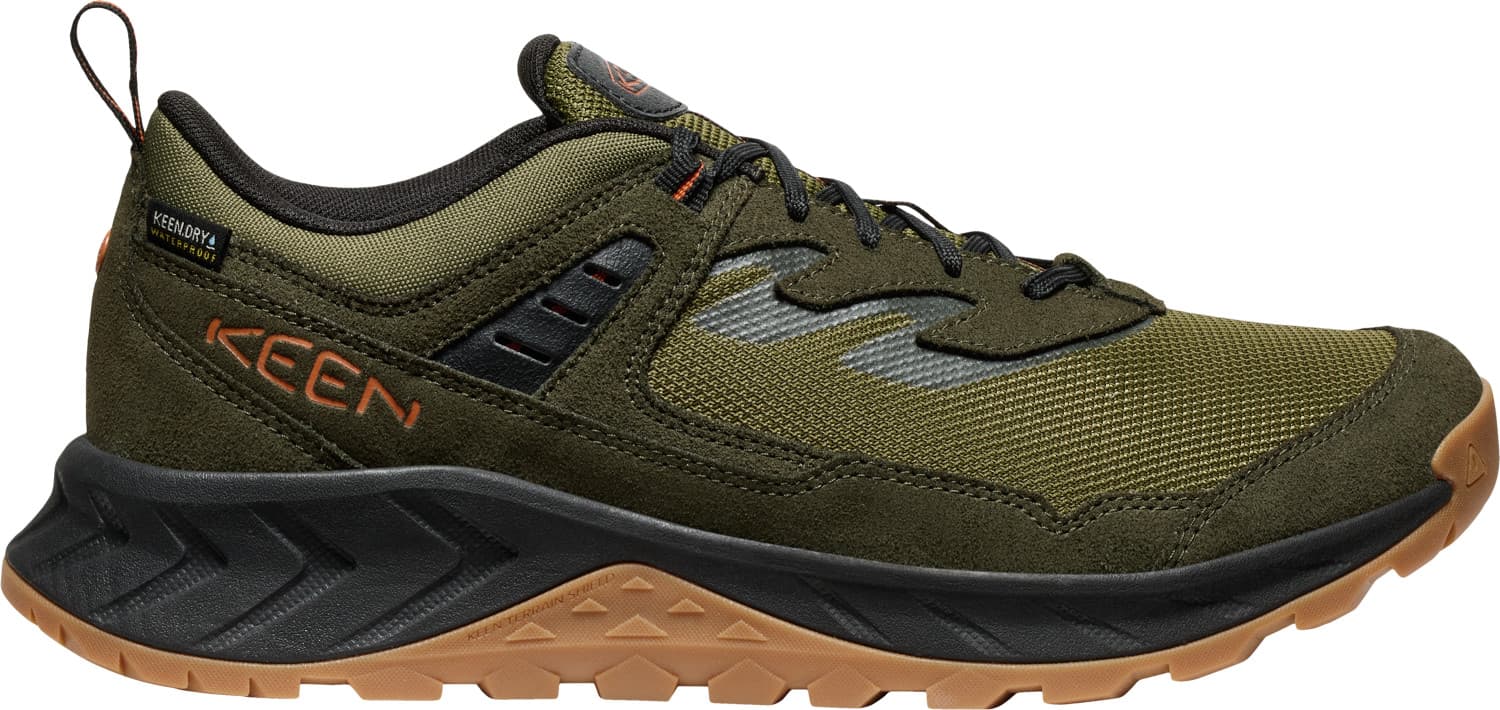 Keen Keen Men’s Hightrail Waterproof Hiking Shoe WinterMoss/Gold Flame