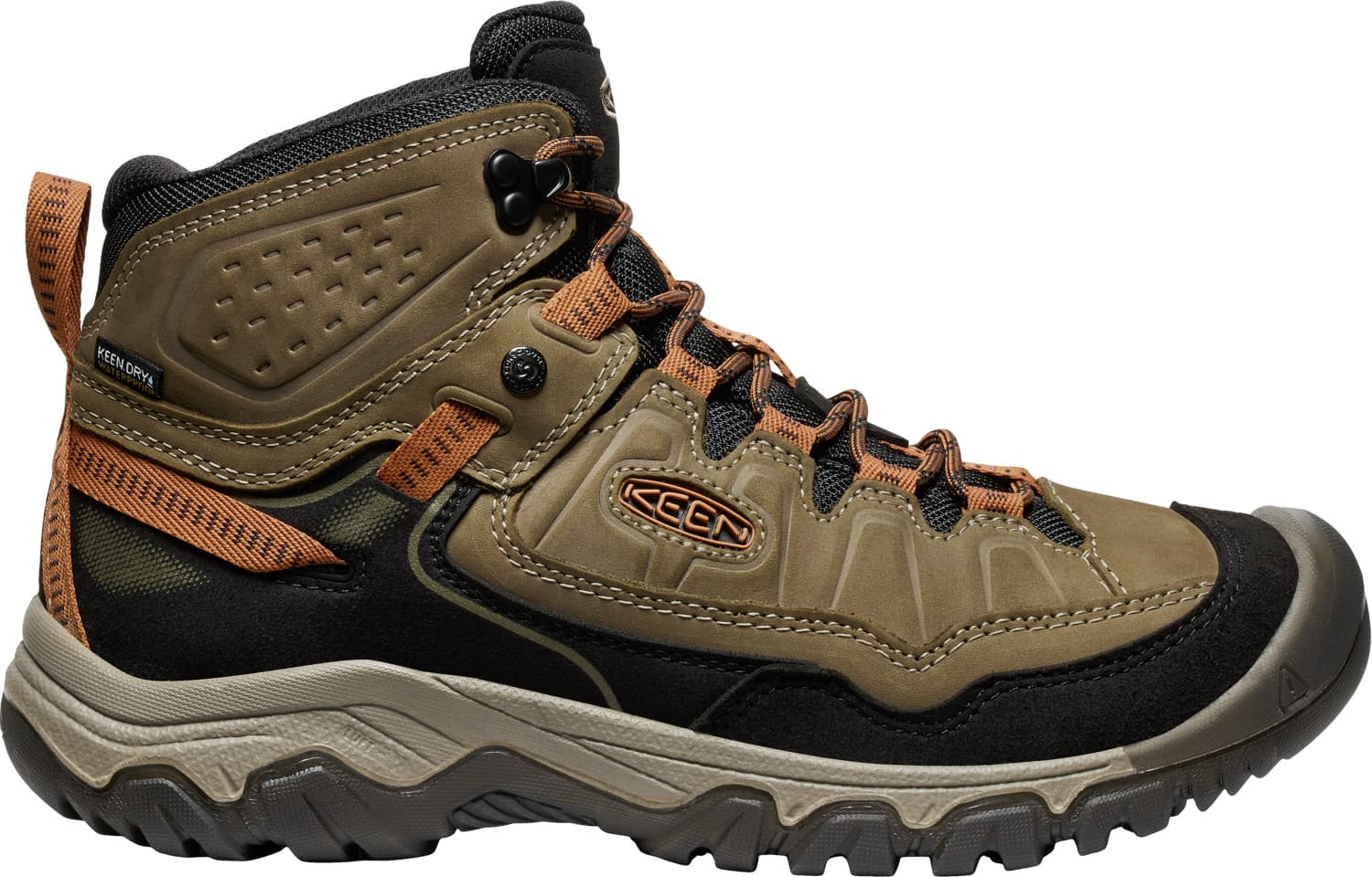 Keen Keen Men's Targhee IV Mid Waterproof Sea Turtle/Roasted Pecan