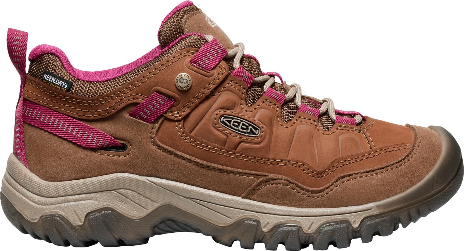 Keen Keen Women's Targhee IV Waterproof  Bison/Beaujolais