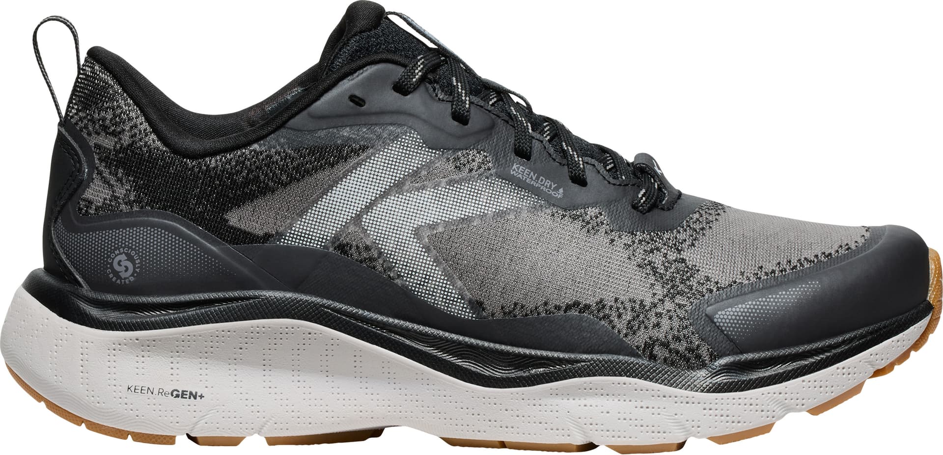 Keen Keen Women's Leiki Waterproof Hiking Shoe Black/Steel Grey