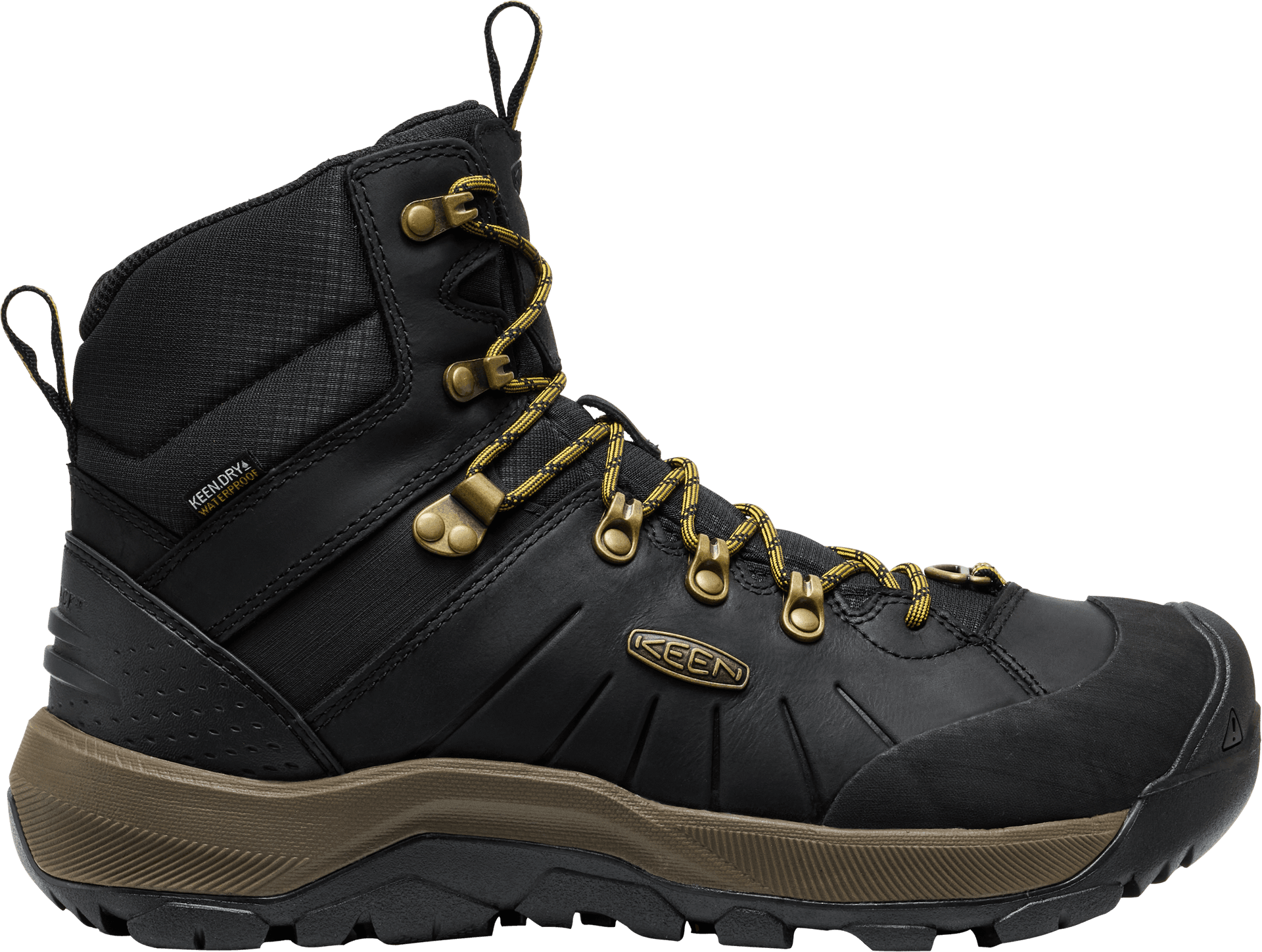 Keen Keen Men's Revel IV Mid Polar Black-lemon Curry