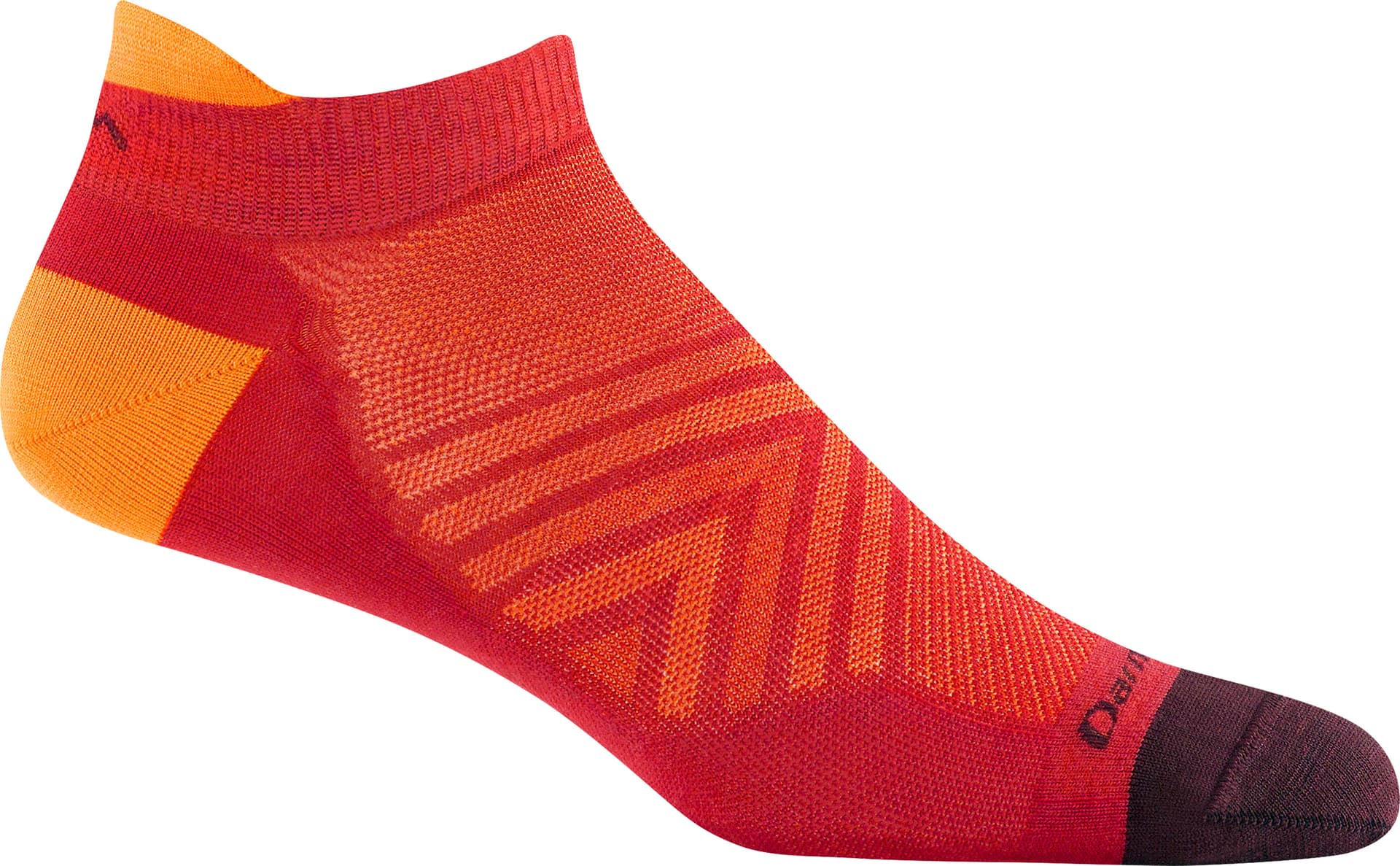 Darn Tough Darn Tough Men's Run No Show Tab Ultra-Lightweight Race Red