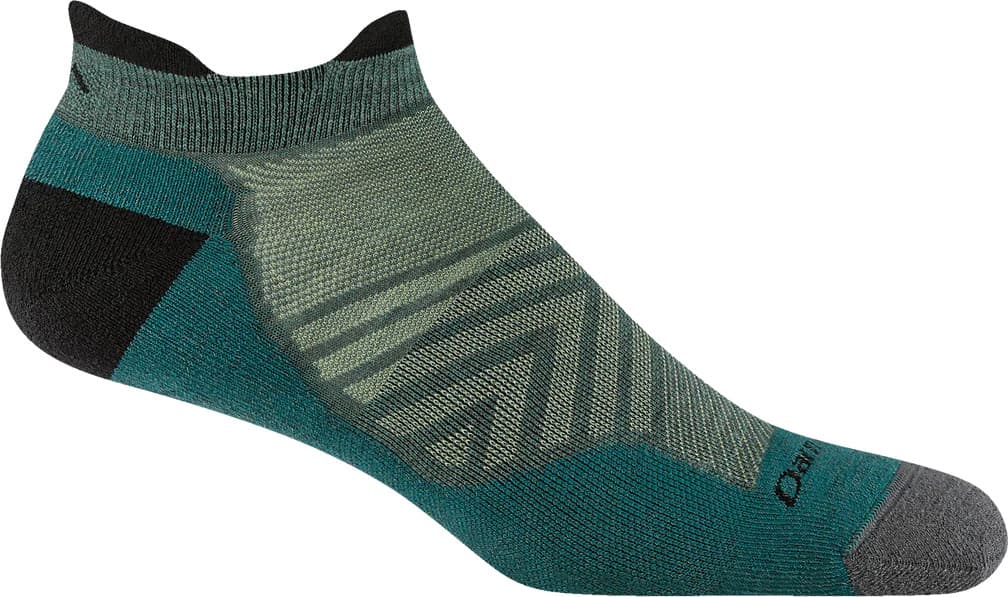 Darn Tough Darn Tough Men's Run No Show Tab Ultra-Lightweight with Cushion Teal