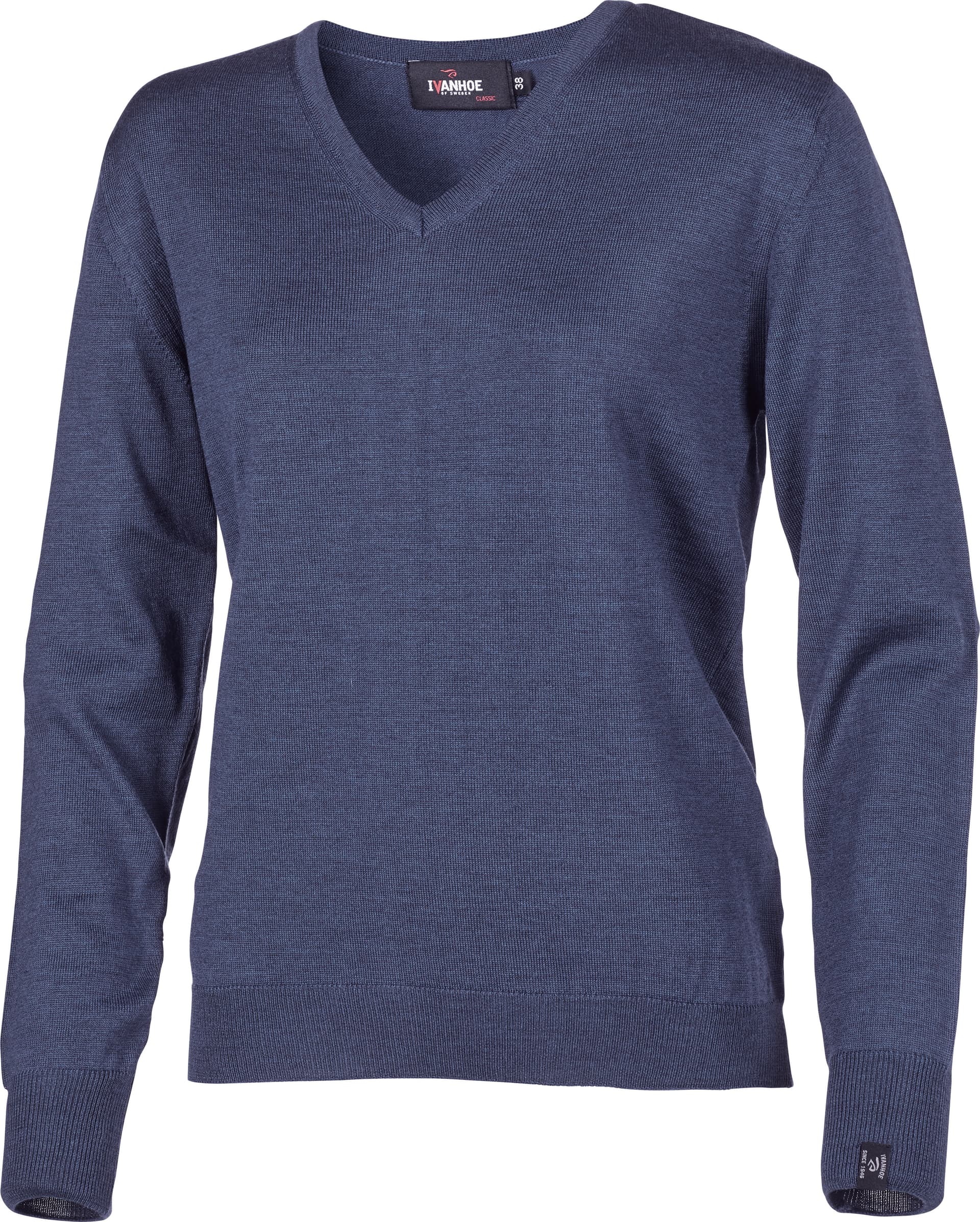 Ivanhoe Ivanhoe Women's Merino V-Neck Steel Blue