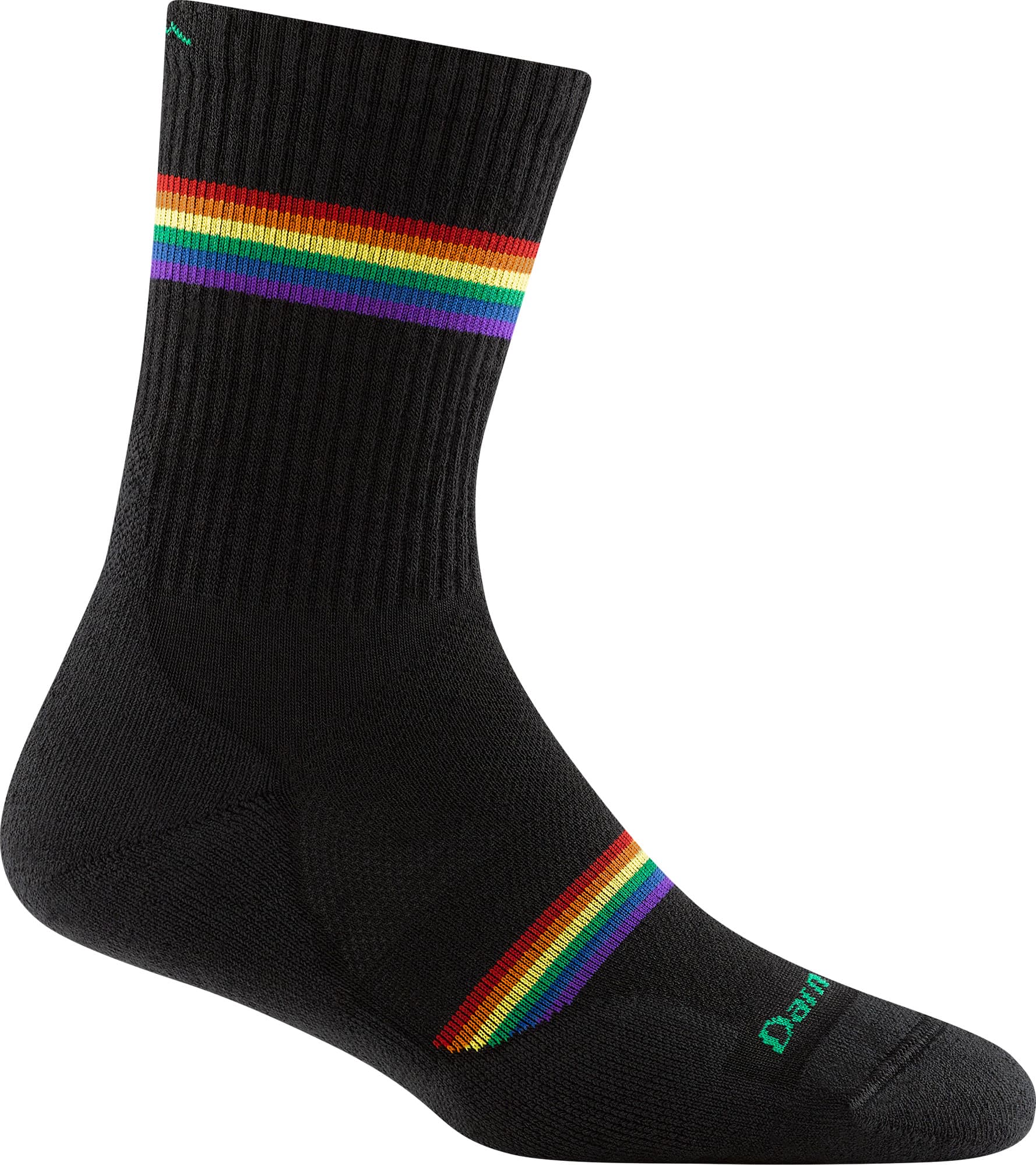 Darn Tough Darn Tough Women's Prism Micro Crew Lightweight Running Socks With Cushion Black