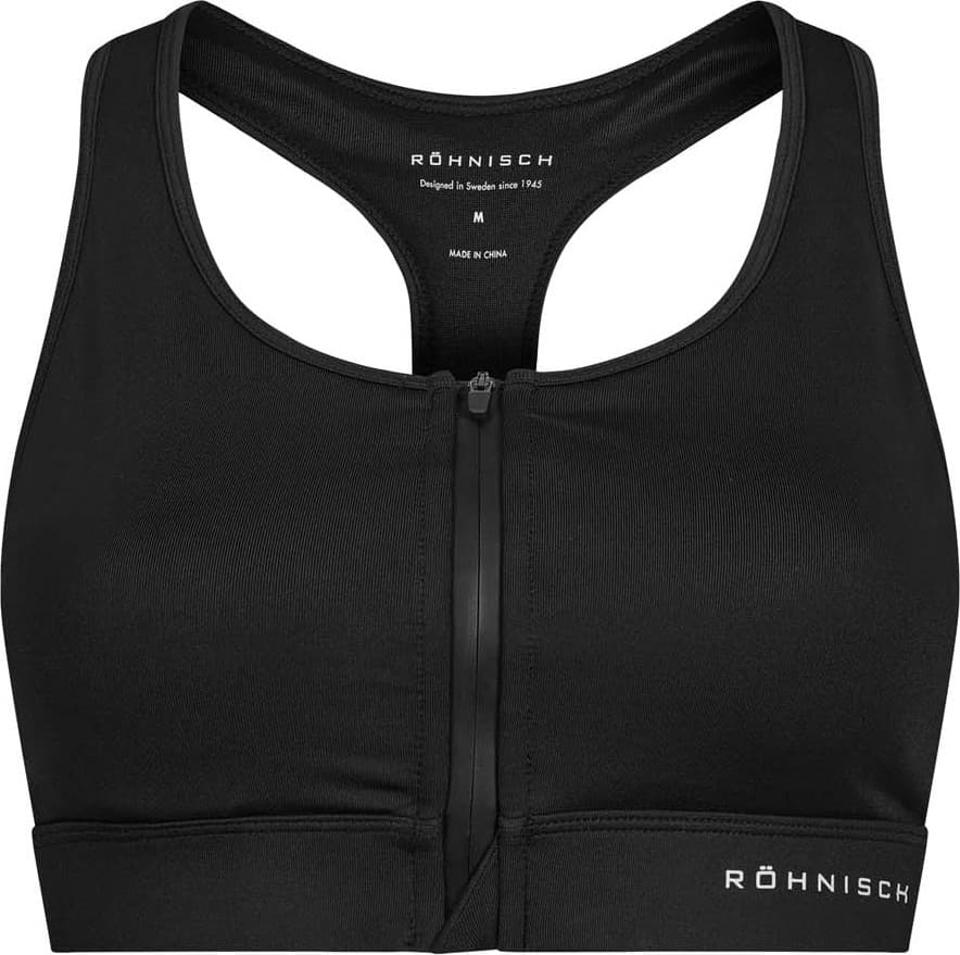 Rohnisch Röhnisch Women's Essential Zip Sportsbra Black