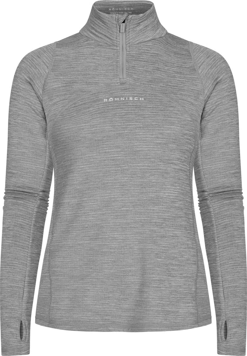 Rohnisch Röhnisch Women's Insulate Thermo Half Zip Grey Melange