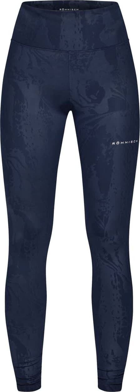 Röhnisch Röhnisch Women's Untamed Emboss Tights Beetle Emboss Navy