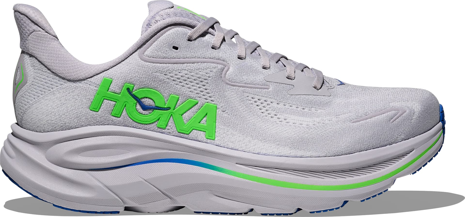 HOKA Hoka Men's Clifton 10 Ash Grey / Neon Green
