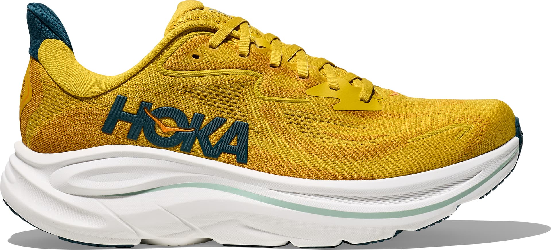 HOKA Hoka Men's Clifton 10 Yellow Gold/Tidal Wave