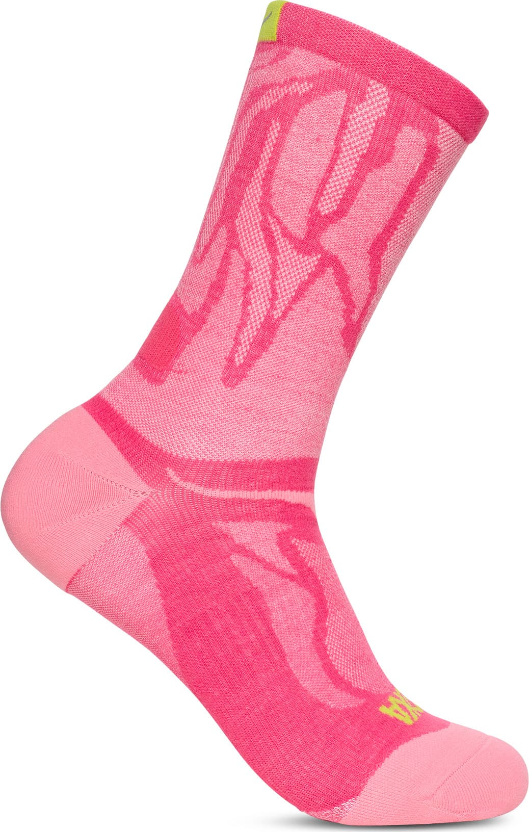 HOKA Hoka Unisex Clifton 10 Crew Run Sock Electric Rose