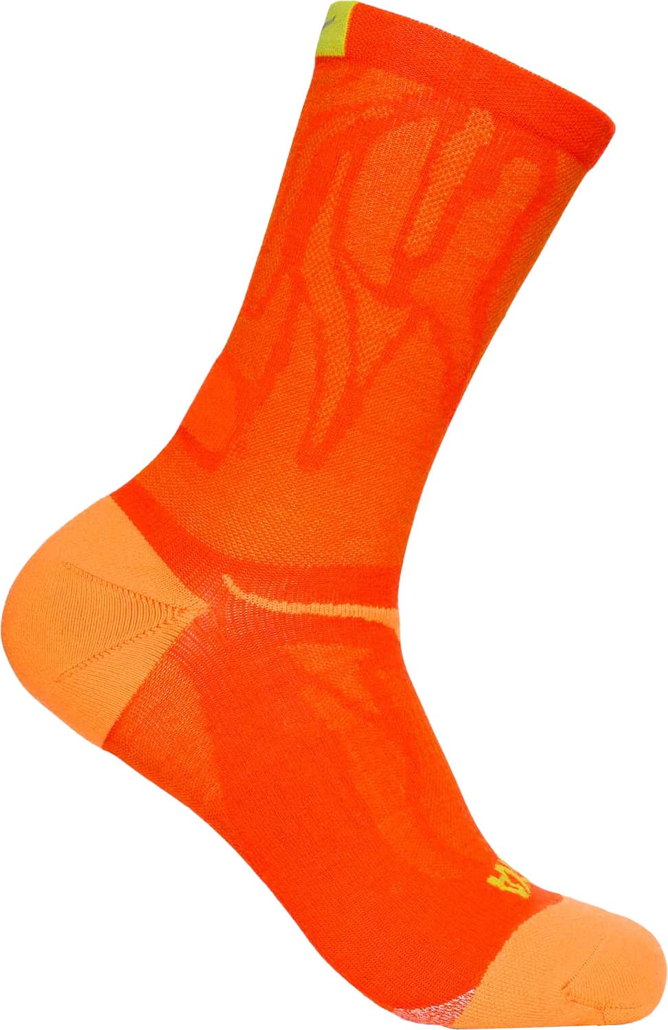 HOKA Hoka Unisex Clifton 10 Crew Run Sock Lava