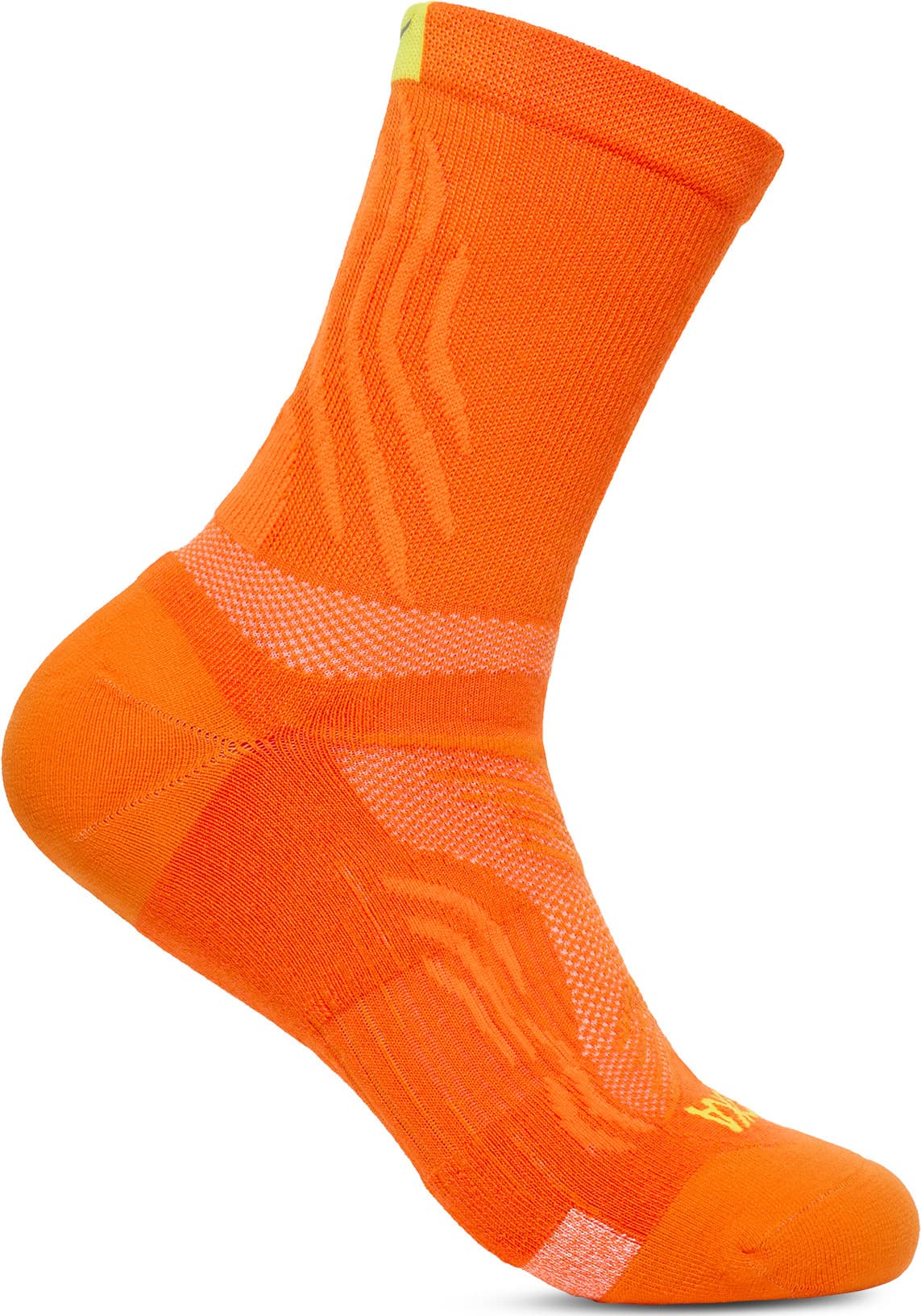 HOKA Hoka Unisex Bondi 9 Crew Run Sock Electric Tangerine