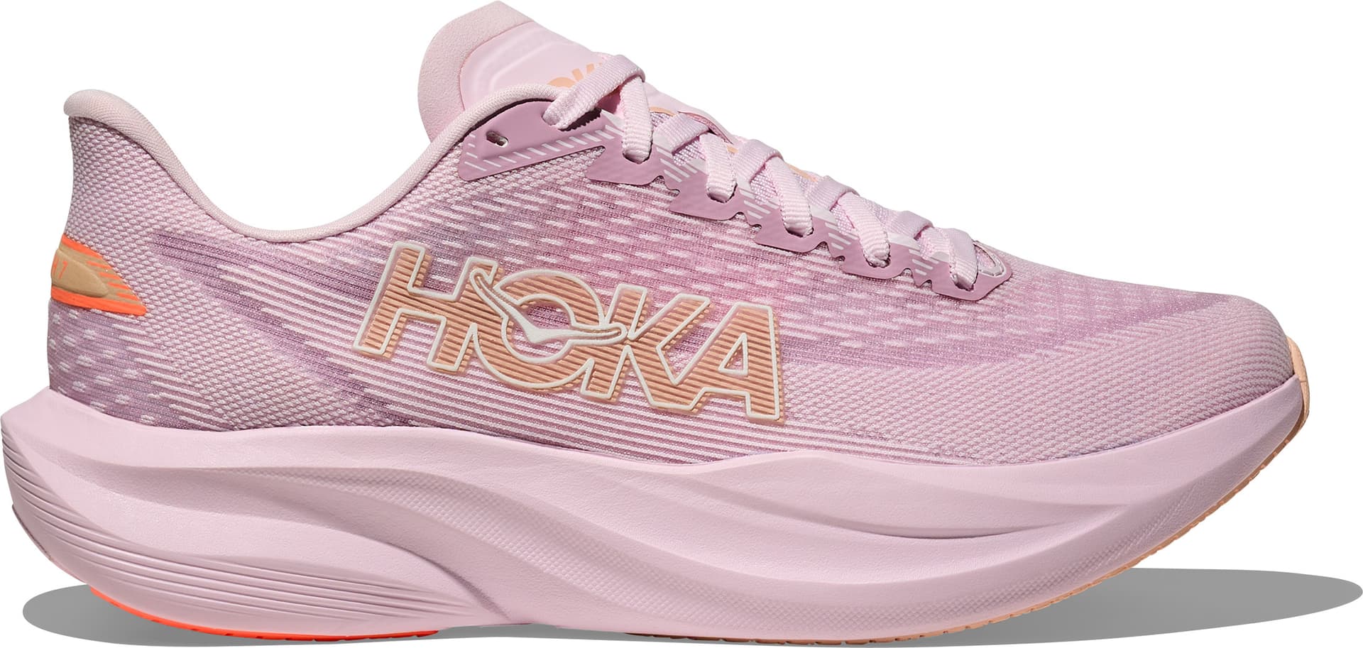 HOKA Hoka Women's Mach 7 Lilac Cream/Tangerine Glow