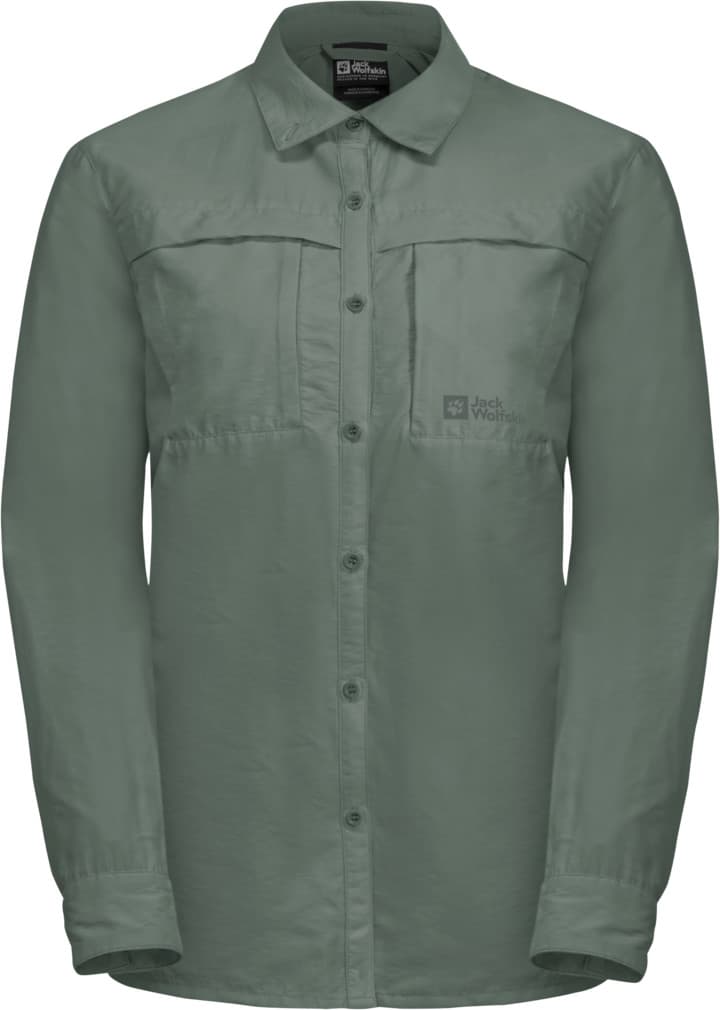 Jack Wolfskin Jack Wolfskin Women's Barrier Long Sleeve Shirt Hedge Green