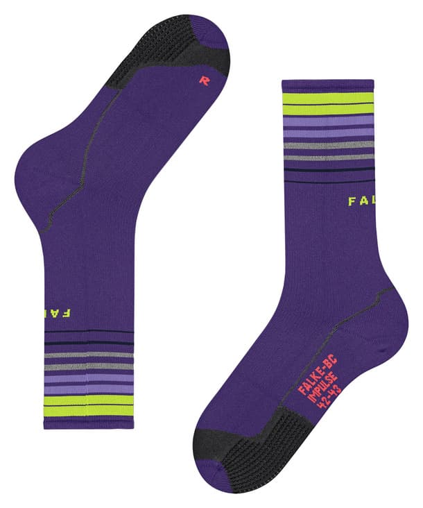 Falke Falke Unisex BC Impulse Reflect Biking Socks Amethyst