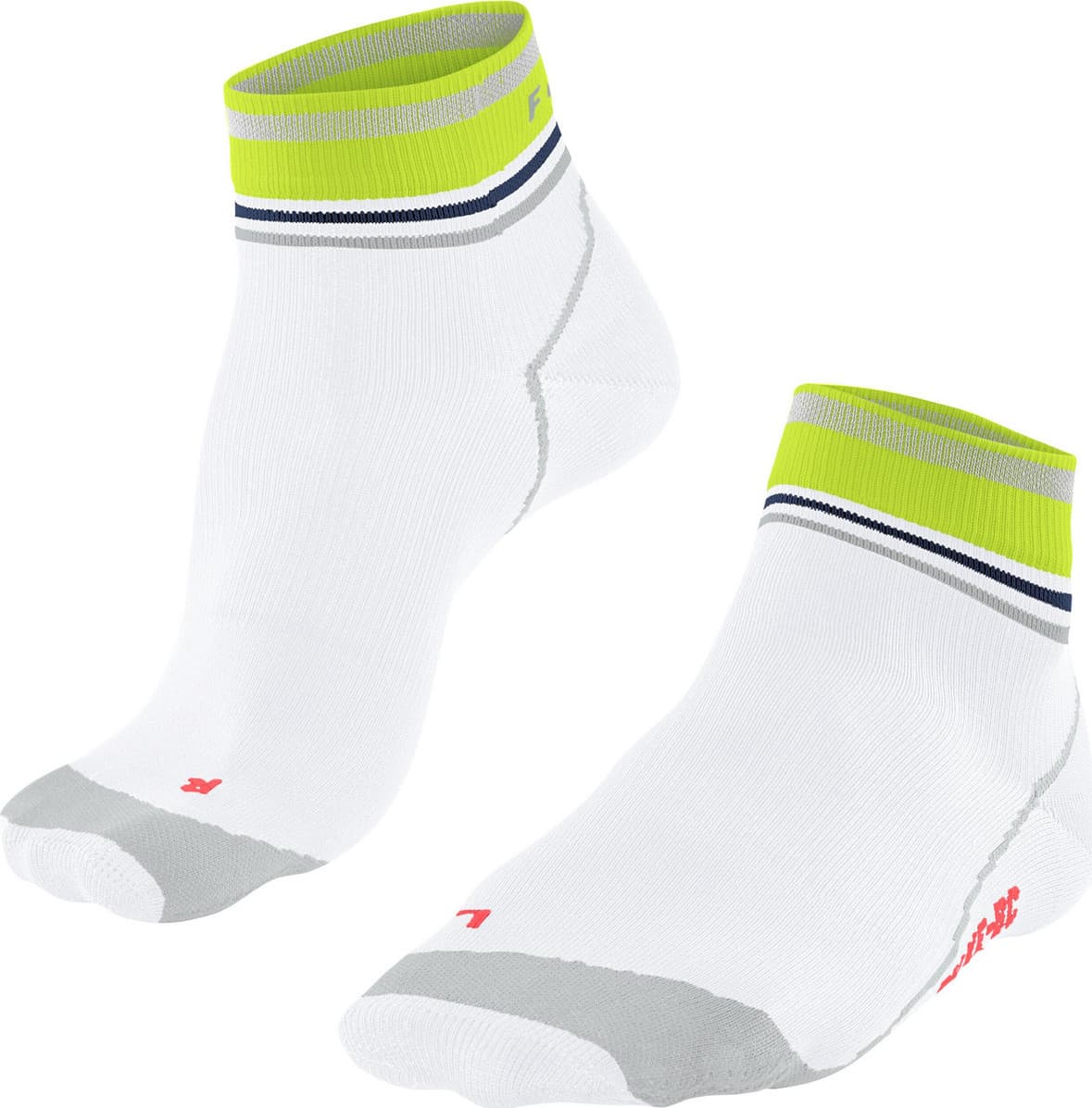 Falke Falke BC Impulse Reflect Short Unisex Biking Socks White