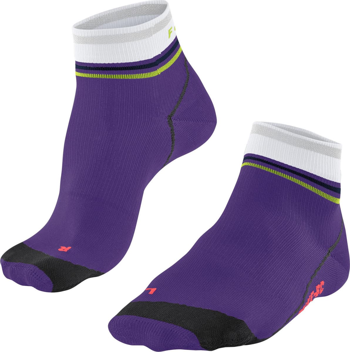 Falke Falke BC Impulse Reflect Short Unisex Biking Socks Amethyst