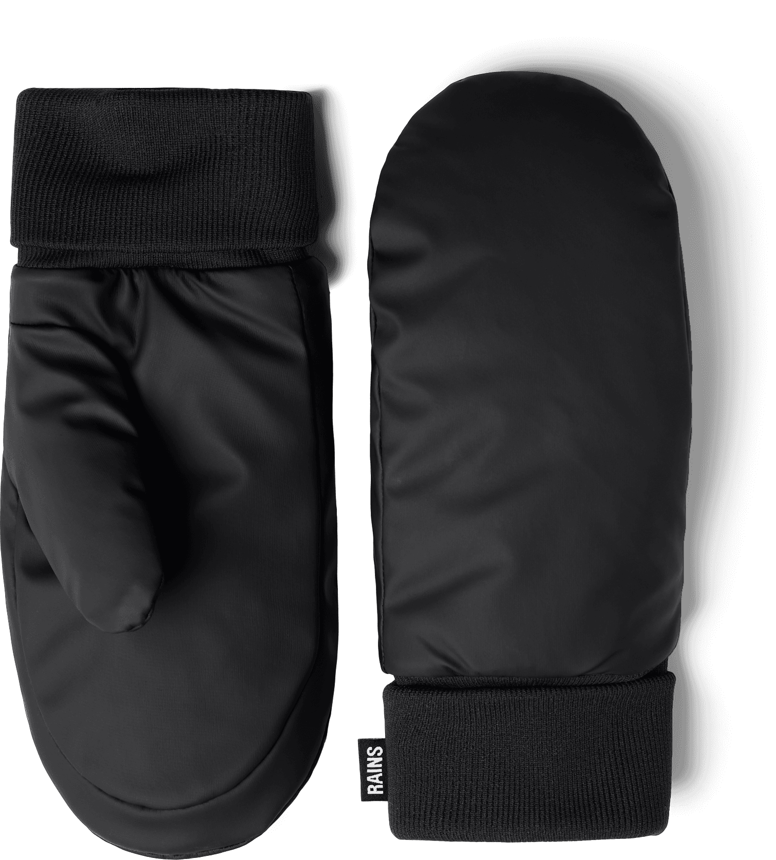 Rains Rains Puffer Mittens Black