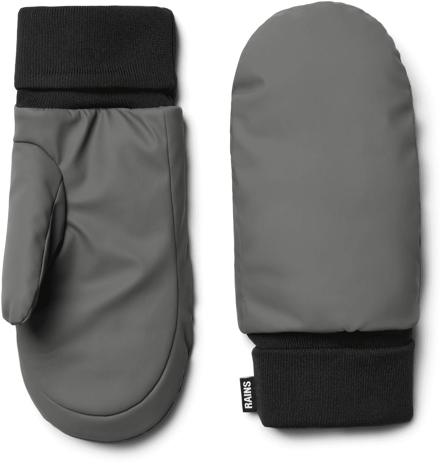 Rains Rains Puffer Mittens Grey