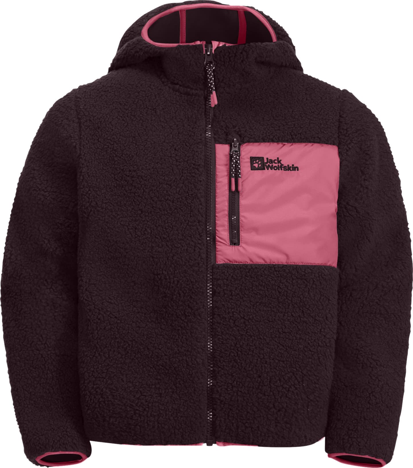 Jack Wolfskin Jack Wolfskin Kids' Ice Curl Hood Jacket Boysenberry/Pink