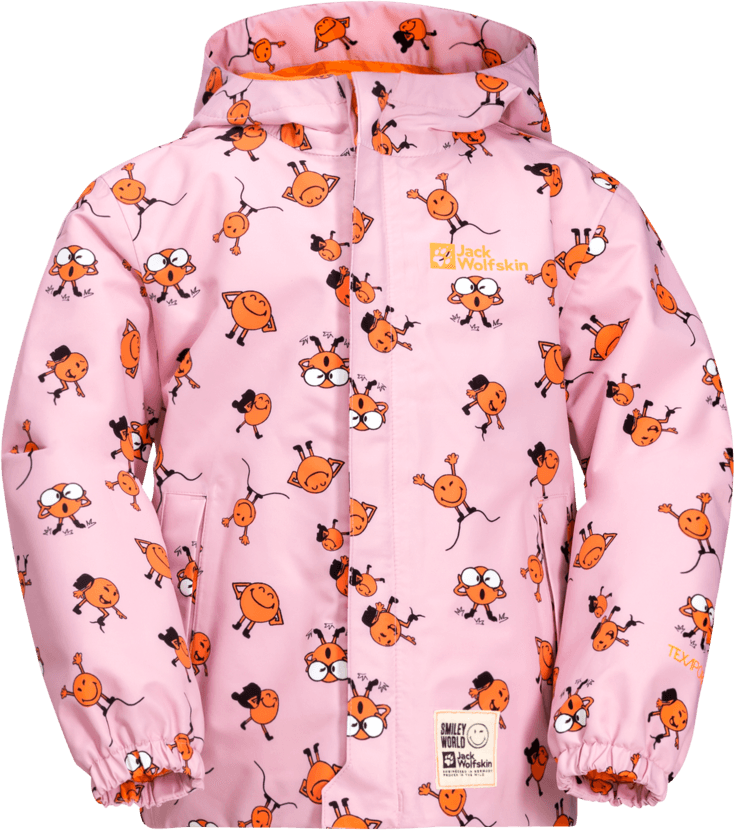 Jack Wolfskin Jack Wolfskin Kids' Smileyworld 2-Layer All Over Print Jacket Icon Water Lily